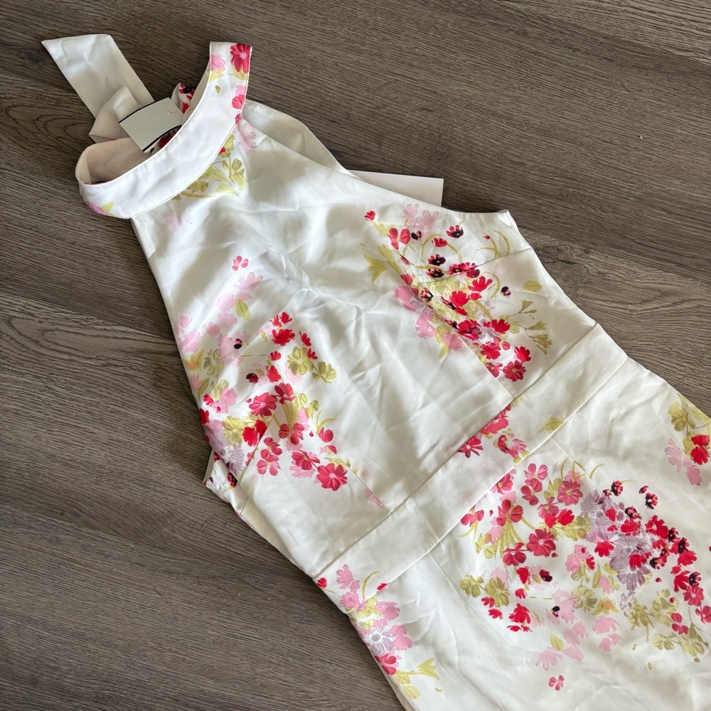 Jarlo Caden Halter Neck Maxi Dress XS NWT Floral formal elegant - Picture 3 of 6